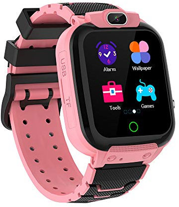 Ruopoem Montre Connectée Enfant avec 16 Jeux, Caméra HD, Vidéo, Musique, Alarme Smartwatch, Montre Intelligente Enfant Cadeaux pour Filles et Garçons