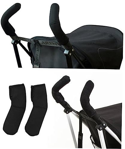 BESTonZON Stretchbare Kinderwagen Griffabdeckung Mit Klettband Langlebiger Stroller Handle Cover Für Babyschirme Schützender Bezug Für Buggy Griffe Passend Für Modelle