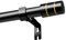 Schwarze Gardinenstange, Edelstahl Curtain Rod, Ausziehbar 67-105cm, mit Zubehörset, Geeignet für kleine Fenster, Gardinen an Türen