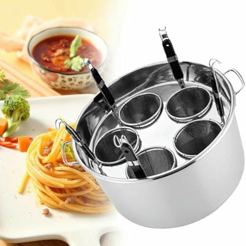 LYJYUJIE Ollas para Pasta de Acero Inoxidable comerciales para cocinar Espaguetis, Juego de Utensilios de Cocina para Espaguetis, Olla de Acero Inoxidable para cocinar Espaguetis, utensilio~/