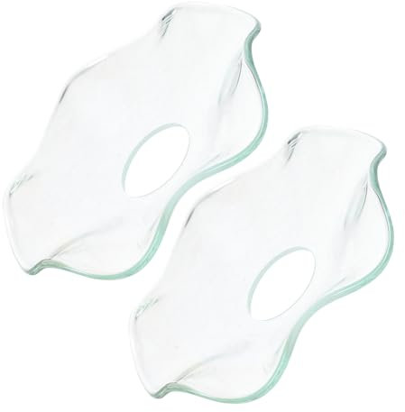 POPETPOP 2pezzi Vetro Trasparente Anello -Cera per Candele Affusolate Protezione Antigoccia Decorativa Raccoglitore in Vetro per Candele Protezione per in