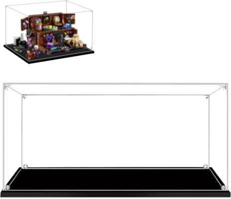 Cas d'affichage Acrylique, boîte d'affichage avec Base Noire, Assembler vitrine étanche à la poussière, pour Les Objets de Collection Figures Jouets Modèles Voitures (30x20x20cm)