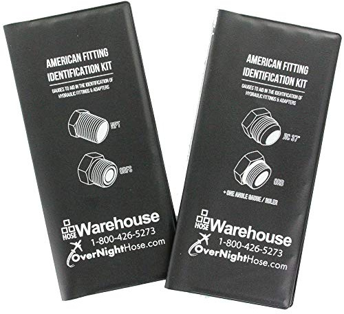 HoseWarehouse Brand TGK02-HW SAE American Thread Identification Kit w/Adaptall Gauges (NPT, NPSM, ORS, ORFS, ORB, an, JIC 37)