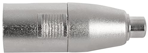 Pronomic Adattatore CFXM - Cinch/RCA femmina a XLR maschio - Pronto all’uso e cablato - Costruzione robusta - Scocca in metallo pressofuso