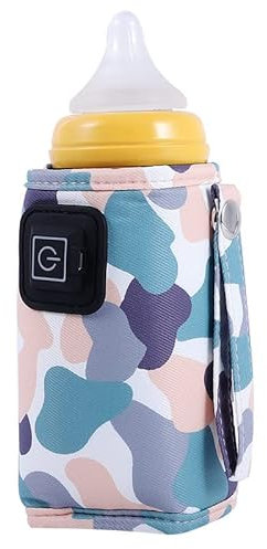 USB Heizung Flaschenwärmer Babyflaschenwärmer Für Unterwegs, Tragbar Baby Milchwärmer Milchflasche Heizung, Einstellbare Temperatur Milchflaschenwärmer Flasche Isolierung Aufbewahrungstasche Für Reise