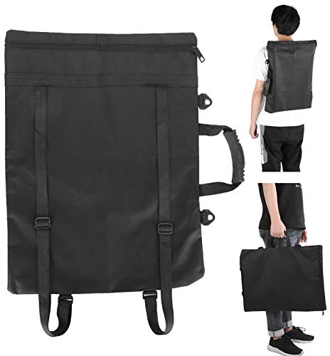 BestAlice Borsa per Portfolio Artistico, Borsa per Portfolio Artistico 53x40 Cm Borsa per Trasporto Zaino, Zaino per Artista Zaino per Pittura Tavolo da Disegno(Borsa per pittura a mano nera 8K)