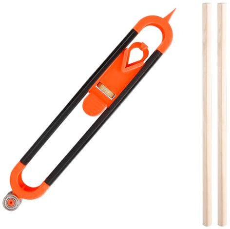 Vanyibro Profil-Anreißlineal, Konturenlehre mit Schloss, verstellbare Konturenlehre, Holzbearbeitung, Kanten-Eckmess-Duplikator, Markierungswerkzeug für Lnstall Fliesenverlegung, Laminat,