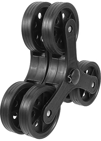 JECOMPRIS Kunststoffrollen Ersatz-treppensteigerdreiecksrad Einkaufswagenräder Dreiecksräder Für Einkaufstrolley Einkaufswagenrader