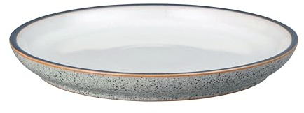 Denby Studio Grey White Medium Coupe Plate