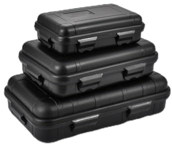 ZYWUOY Rugged Waterproof Storage Box for Camping and Water Sports, Keep Your Gear Dry (Mud color (S))