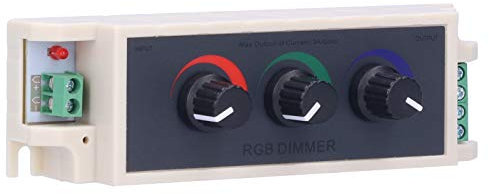 Botón RGB Atenuador Regulador de Luz Ajuste Inteligente de Brillo LED Controlador de 3 Canales DC12-24V