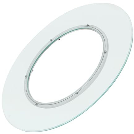 CTREVL Plato Giratorio Contemporáneo de Vidrio Templado, Charola Giratoria para Mesa, Plato Giratorio para Mesa, Rotación Silenciosa y Suave, Adecuado para Mesa de Comedor, Cocina(90cm/35.4in)