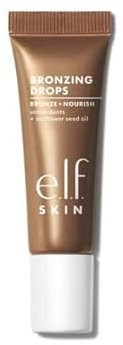 e.l.f. SKIN Bronzing Drops Mini, Liquid Bronzer For Face & Skin, Creates A Sun-Kissed Glow, Infused With Vitamin E, Vegan & Cruelty-Free, Pure Gold