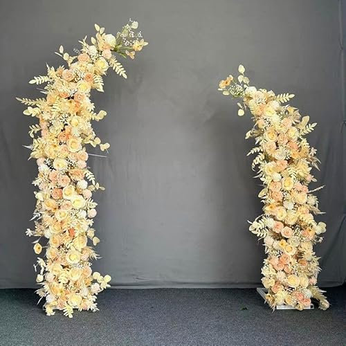 Elegante supporto per arco di palloncini a mezza luna, decorazione da giardino curva per matrimoni, feste ed eventi, supporto per fiori per interni ed esterni, per compleanni, anniversari e