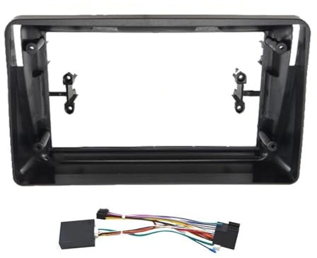 FHCBUTAE Panneau Stéréo pour Fiat pour Panda 2003-2012 Cadre D'autoradio 9 Pouces 2 DIN Faisceau Câbles Adaptateur Câble d'alimentation Décodeur Canbus(Frame Cable Canbus)