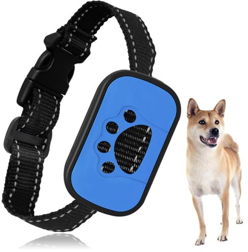 Anti Bark Collars for Dogs, Smart Dog Barking Collar, Dog Bark Collar with 7 Adjustable Sensitivity Levels, Bark Collar Humane Vibration Beep, Anti bark Collars for Small Medium Large Dogs (Blue)