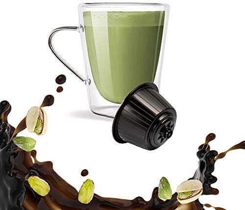 KICKKICK® 32 Capsule Pistacchio Compatibili Nescafe Dolce Gusto - Solubile in Cialde