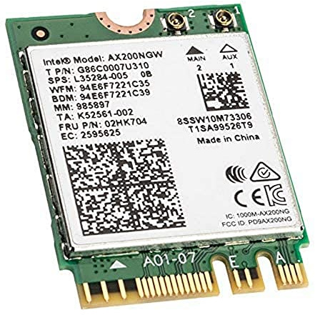 Intel OSGEAR-NEU Dual Band Wireless-AX200NGW WLA/Wi-Fi 6 AX200 2230 2x2 AX+ Bluetooth 5.0,M.2/A-E-Key (AX200.NGWG) Wi-Fi 6 AX200 mit vPro, 2.4GHz/5GHz WLAN, Bluetooth 5.0, M.2/A-E-Key 802.11ax