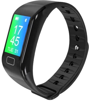 NK Pulsera de Actividad Inteligente SMARTBAND-O2 Reacondicionado, Smartband-02, Frecuencia cardíaca, Monitor del sueño, Resistencia al Agua IP67, Podómetro | Color Negro