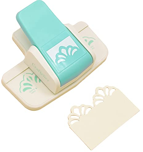 Craftelier Pressure Lever Punch for Making Decorative Doily-Shaped Edges with Large Flowers on Paper and Card, Die-Cut, Perfect for Scrapbooking and Crafts