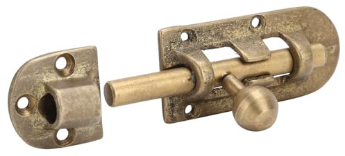 Pernos de Puerta, Herramientas de Herrajes para Ventanas Antiguas de Latón Vintage, Pestillos de Cerradura Deslizante, Accesorios Duraderos Anticorrosión para Hebilla