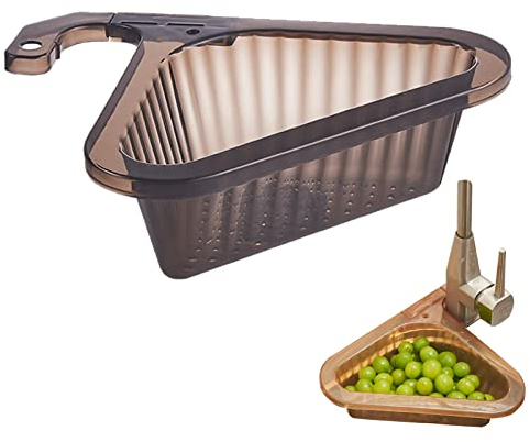 Gwtdtoad Swan Shape Sink Colander Strainer Basket, Free Triangle Sink Drainer, Hanging Filter Draining Rack With Detachable Handle, Drain Basket For Kitchen Sink, Draining Shelf