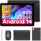DOOGEE T10W Tablet 10 Zoll, Android 14 Tablet mit Tastatur, 9 GB RAM+128 GB ROM/1 TB Erweiterung, HD Touchscreen, Tablet PC 8000 mAh | Widevine L1 | WiFi | GPS | BT 5.0 | LTE | OTG, Tablet mit Stift