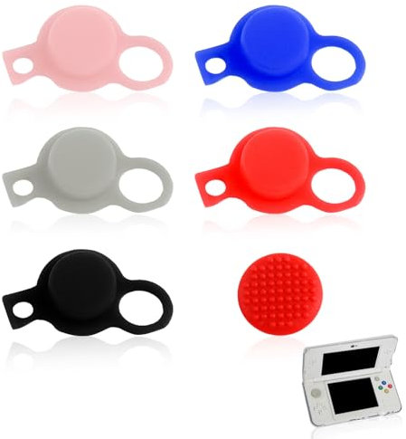 6 Stück C-Stick Ersatz-Tastenkappen für Nintendo 3DS/2DS XL - Joystick Abdeckung in 5 Farben für New 3DS/3DS XL/2DS XL - Analog Joystick Kompatibel mit Nintendo