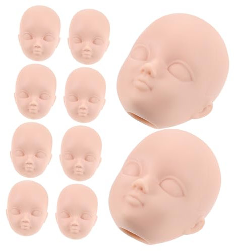 Yardwe 10stücke Puppenkopf Teiliges Für Kreative Bastelprojekte Geeignet Für Make-up-übungen Und Puppenhaus-Dekoration Für Bastelbegeisterte