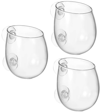 Yardenfun 3 Piezas Soporte Transparente para con Ventosa de Tazas Colgantes para Plantas Acuáticas Peceras Soporte Tanque de Agua