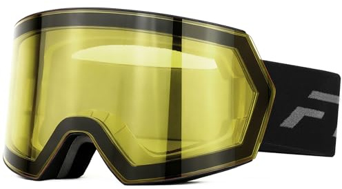 Occhiali da sci anti appannamento OTG protezione UV400 – casco compatibile per uomini donne giovani sci snowboard