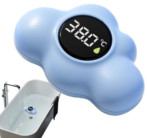 Thermomètre Numérique Étanche Pour Bain Bébé - Mesure Précise De La Température D'Eau,Numérique En Forme De Avec Affichage LED,pour, Maison, Crèche, Douche Et
