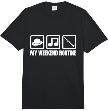 Clarinettiste Passionné de Clarinette du Week-End Comfort Colors Adult Heavyweight T-Shirt
