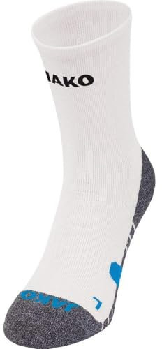 JAKO Unisex Trainingssocken , Weiß, 35-38
