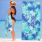 HOJKOUD Toalla de Playa Grande de 160 x 80 cm, Toalla de baño de Microfibra, Toalla de Playa Ultraligera y de Secado rápido para Deportes, Toalla de baño para Mujeres y Hombres, Manta de Playa.