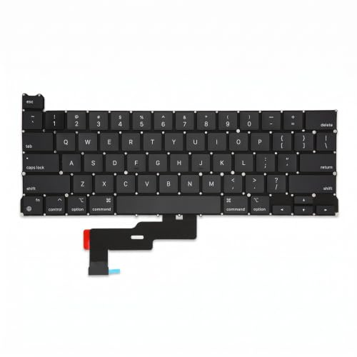 Zunate Teclado de Repuesto Keycaps US QWERTY Layout para OS X Pro A2338 Laptop