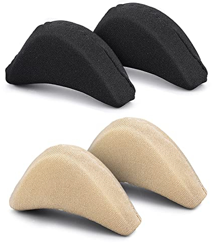 Sibba Inserts De Remplissage D'orteils Unisexes Respirants Et Doux Pour Gros Orteil Rembourrage De Chaussure Pour Talon Haut Soulagement De La Douleur Pour Femmes Et Filles (Chair Et Noir)