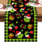 Lets Joy Weihnachten Tischläufer, 40 x 180cm Weihnachtsdeko Tischläufer, Weihnachten Tischdeko, Weihnachten Leinen Tischläufer, Saisonnal Küche Tisch Dekoration Drinnen und Draußen