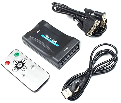 BRIGHTFUFU to Scart Converter Adapter No Driver Needed Converts to Scart Signal for Design for Supports Systems