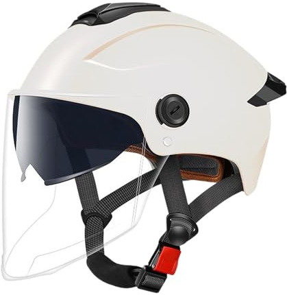 Casco para Adultos con Parabrisas para Hombre y Mujer, Alta protección contra Impactos, para Patinete eléctrico, Ciclismo, Patinaje, Bicicletas eléctricas, Scooter, patineta, Motocicleta