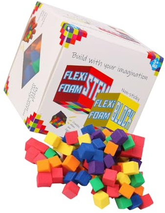 Cubi di Schiuma Multicolore Giocattolo di Costruzione Creativa Colorato Kit di Attività di Apprendimento STEM Kit STEM Cubi compatibili