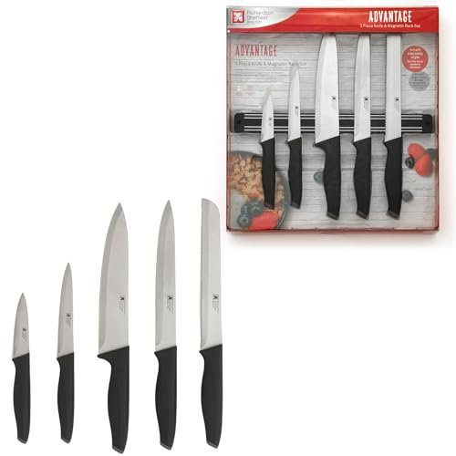 Richardson Sheffield Advantage 5pc Knife set with Magnetic Rack