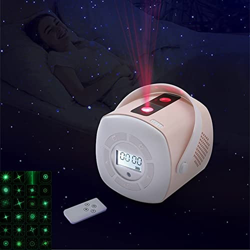 LED stjärnhimmelprojektor med fjärrkontroll, med 24 ljuseffekter och väckarklocka/tid, 6 melodier, galaxprojektionslampa stjärnhimmel nattlampa för barn vuxna fest hemmabioinredning,Pink