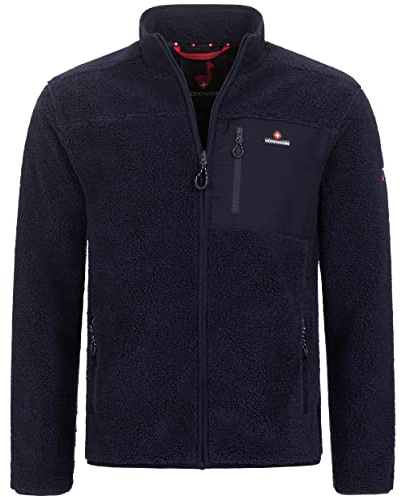 Höhenhorn Birkkar fleecejacka för herr, teddyfleece, fodrad vinterjacka
