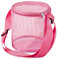 MCHDMI Strandtasche, Strandspielzeug-Netztasche Runde Sandmuschel-Tasche Netz-Strand-Sandspielzeug-Taschen Bunte Netz-Strandtasche mit verstellbaren Tragegurten (Color : Rose red)