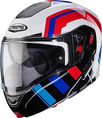 CABERG Helmet Horus X Road White/Black/RED/Blue L