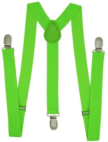NestNook Tirantes para hombre de 1 pulgada de ancho, tirantes ajustables en forma de Y, comodidad transpirable para hombres y mujeres, verde, Talla única