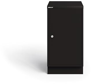 BISLEY Armario de Almacenamiento múltiple, Serie 29, Puerta batiente con Cerradura con Base, Apertura a la Izquierda; Dimensiones: 670 x 349 x 460 mm (Alto x Ancho x Profundidad). Color: 633 Negro