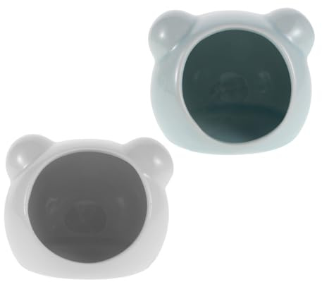 LIGHTAOTAO 2 St Hamsterhus i Keramik för Små Svalkande och Hållbar Bostad för Dvärghamstrar och Gerbiler Blå och och till Småburar