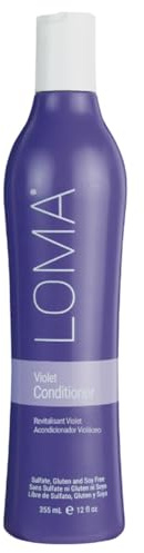 Loma Lila Spülung | Für Männer und Frauen | Blondes und graues Haar > verstärkt das Farbpigment | Natürlich mild feuchtigkeitsspendend und 100% Paraben-frei | Pflegt und hydratisiert das Haar | 355 mL